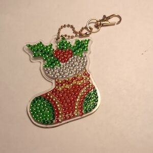Stocking Diamond Art Keychain